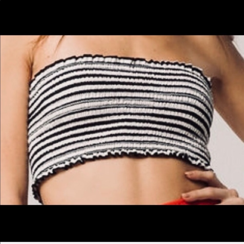 Sky and Sparrow striped bandeau - size small.